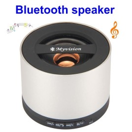 Mini wireless Bluetooth Speaker Stereo Amplifier Music Box with TF Card Slot and Micro Port(Silver)
