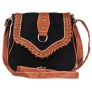 National Style Hollow Design Zipper Hasp Ladies Soft Bags
