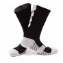 New Running Sports Socks Thicken Towel Stocking Mid-tube Outdoor Men Soccer Sweat Absorption Anti-Friction Breathable Socks - Black Grey