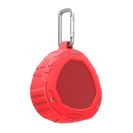 NILLKIN S1 Portable Subwoofer Wireless Waterproof Shower Speaker Bluetooth Car Handsfree Receive Call Music Suction Mic for iPhone Samsung - Red 