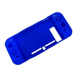 OIVO Host Silicone Cover Case + Four Button Caps for Nintendo Switch Console - Blue