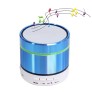 Outdoor S07 Metal Bluetooth Speaker with Mic Support Call Extend Card USB Flash Driver / TF Card / AUX - Blue