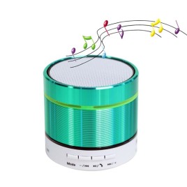 Outdoor S07 Metal Bluetooth Speaker with Mic Support Call Extend Card USB Flash Driver / TF Card / AUX - Green