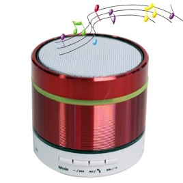 Outdoor S07 Metal Bluetooth Speaker with Mic Support Call Extend Card USB Flash Driver / TF Card / AUX - Red
