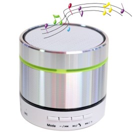 Outdoor S07 Metal Bluetooth Speaker with Mic Support Call Extend Card USB Flash Driver / TF Card / AUX - Sliver
