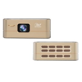 P96 Projector Android 4.4 TI DLP Display Technology 854 x 480 4GB Support WIFI Bluetooth Link for Cellphone Gold