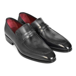 Gray & Black Men's Loafers For Men (ID#068-GRAY)