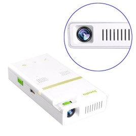 Portable H150 Projector Android 4.4 TIDLP Display Technology 854 x 480 4GB Support HDMI WIFI for Cellphone White
