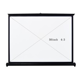 Portable Movie Screens 50 Inch 4:3 Home Cinema Projector Screen with PVC Fabric Matte