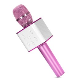 Q7 Wireless Microphone Karaoke Player party at Home Ktv Song for record Bluetooth Speaker for iPhone Smartphone Android - Purple