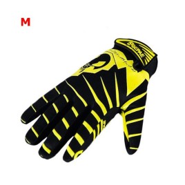 Qepae 7517 Cycling Gloves Bicycle Bike Racing Outdoor Sports 3D Gel Full Finger Glove Guantes Ciclismo Shock Resistant - Yellow M