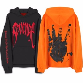 Revenge Tentacion Kill Sweat Men's Hoodie Sweatshirt Orange Black