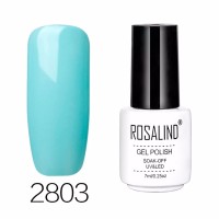 ROSALIND 7ml Green Color Soak-Off LED UV Nail Gel Polish Lacquer Semi Permanent Gel Varnishes