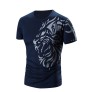 Round Neck Printed Short Sleeve T-Shirt For Men