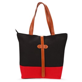 Simple Style Mixed Colors Leather Strap Waterproof Shoulder Bag