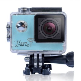 SJ8000 Ultra 4K HD 30m Waterproof 3840 x 2160P 24FPS Full HD 1080P 170°A+ HD Wide-angle Lens Wifi Sport Camera Video Camera - Blue