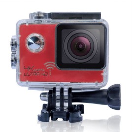 SJ8000 Ultra 4K HD 30m Waterproof 3840 x 2160P 24FPS Full HD 1080P 170°A+ HD Wide-angle Lens Wifi Sport Camera Video Camera - Red