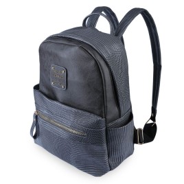 Snake Letter Embellishment Dual Purposes Backpack Portable Bag for Women