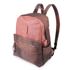 Snake Letter Embellishment Dual Purposes Backpack Portable Bag for Women