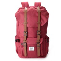 Solid Pattern Soft Backpack for Men Women