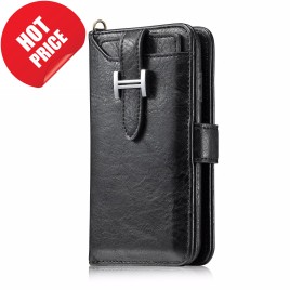 Still Yi M108 Elegant Series Drop Resistant PU Leather + Detachable Leather Coated Soft TPU Card Slots with Wrist Strap and Buckle Wallet Protective Case for Samsung Galaxy Note 8
