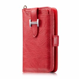 Still Yi M108 Elegant Series Drop Resistant PU Leather + Detachable Leather Coated Soft TPU Card Slots with Wrist Strap and Buckle Wallet Protective Case for Samsung Galaxy S8 Plus