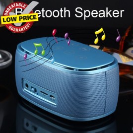 T3 Bluetooth Audio Mini Speaker with TF Card Support Hands-free Calls - Blue