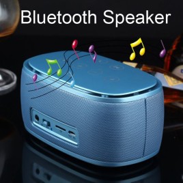 T3 Bluetooth Audio Mini Speaker with TF Card Support Hands-free Calls - Blue