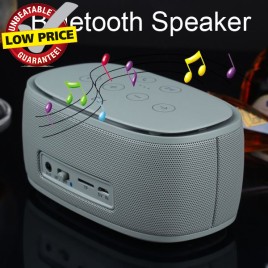T3 Bluetooth Audio Mini Speaker with TF Card Support Hands-free Calls - Grey