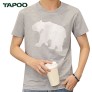 TAPOO Animal Printed Round Neck Short Sleeve Male T Shirt