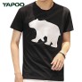 TAPOO Animal Printed Round Neck Short Sleeve Male T Shirt
