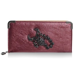 Trendy Scorpion and Rhinestones Design Women's Wallet