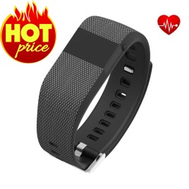 TW64S Life Waterproof Bluetooth Smartband Bracelet Watch Pedometer Fitness Tracker Call Reminder for Smartphone - Black