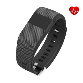 TW64S Life Waterproof Bluetooth Smartband Bracelet Watch Pedometer Fitness Tracker Call Reminder for Smartphone - Black