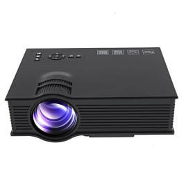 UC40 Portable LED Projector Multimedia 55W Support VGA 1080P HDMI USB Ports SD Card Black