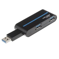 USB 3.0 Ports 1 to 4 Iinlet / 4 Output High Speed Powered Hub For Mac Book Desktop PC Laptop Smart Device - Black  USB 3.0 Ports 1 to 4 Iinlet / 4 Output High Speed Powered Hub For Mac Book Desktop PC Laptop Smart Device - Black