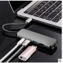 USB-C Hub Adapter Anble 5-in-1 USB Type-C(Thunderbolt 3) Converter with HDMI 4K 2 USB 3.0 Ports Power Charging 1000M Gigabit Ethernet 