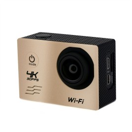 V60 Wifi Style 16MP Ultra HD 4K 30FPS Action Camera 2.0 inch 170 Degree Lens 30M Waterproof Action Camera - Gold