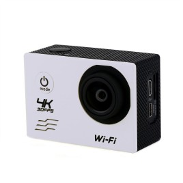 V60 Wifi Style 16MP Ultra HD 4K 30FPS Action Camera 2.0 inch 170 Degree Lens 30M Waterproof Action Camera - White