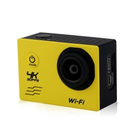 V60 Wifi Style 16MP Ultra HD 4K 30FPS Action Camera 2.0 inch 170 Degree Lens 30M Waterproof Action Camera - Yellow