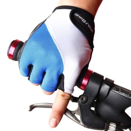 WOLFBIKE Non-slip Shock-absorbing Silicone GEL Road MTB Motorcycle Cycling Bike Bicycle Racing Riding Breathable Half Finger Gloves