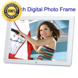 XC-1504  High Definition 1280*800 15 inch Media Frame LED Screen Digital Photo Frame (White)