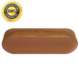 XC-Z3 Wood Pattern Bluetooth Speaker Wireless Subwoofer Mini Outdoor External TF Card Support Call 