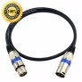 XLR 3Pin Male to Female M / F Mic Microphone Adapter Cable Extension Audio Cable Connector